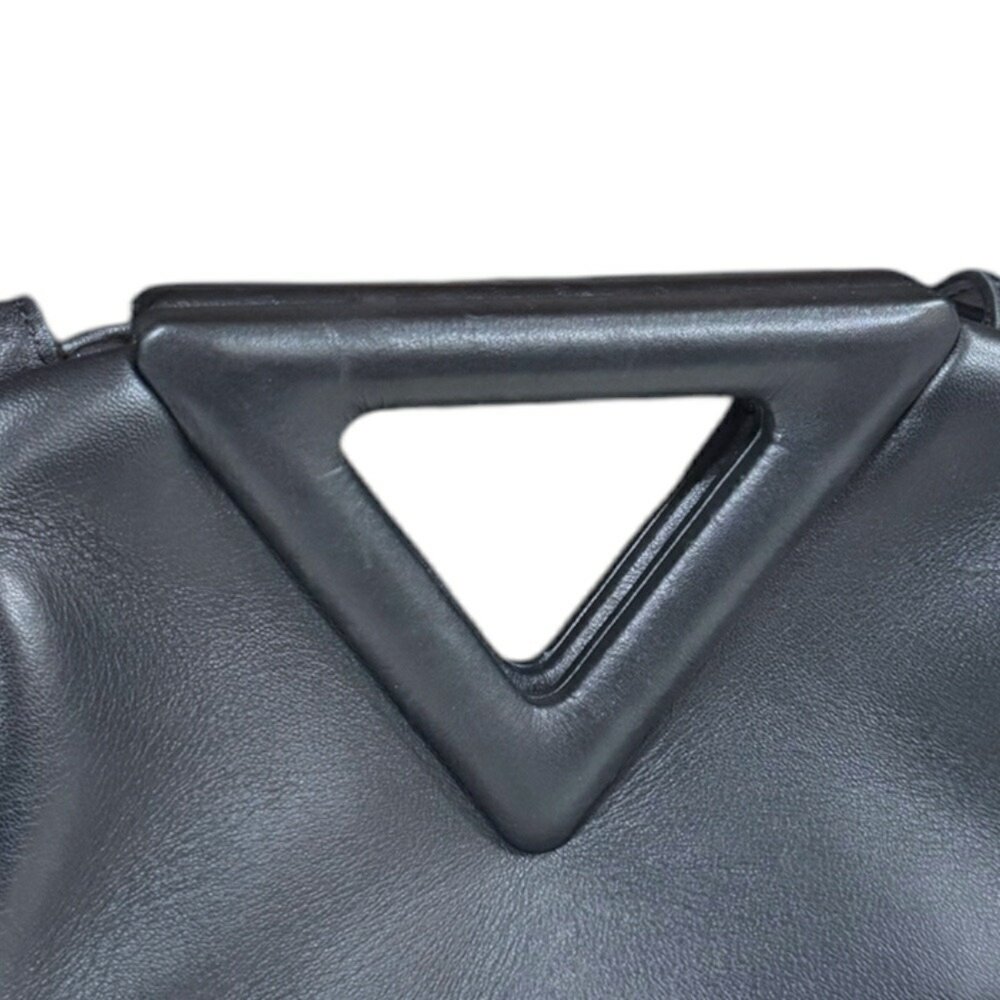 Bottega Veneta Small Point Shoulder Bag Leather Black Women's BOTTEGAVENETA - Picture 7 of 8